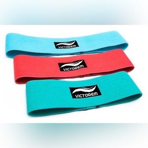 VICTOREM HIP BOOTY WORKOUT RESISTANCE BANDS set of 3 bands